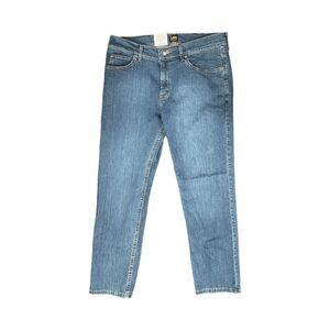Tinted Midshade - Lee Men's 5 Pocket Regular Straight Leg Denim Comfort Stretch